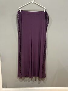 Slinky Brand Purple Wide Leg Pants